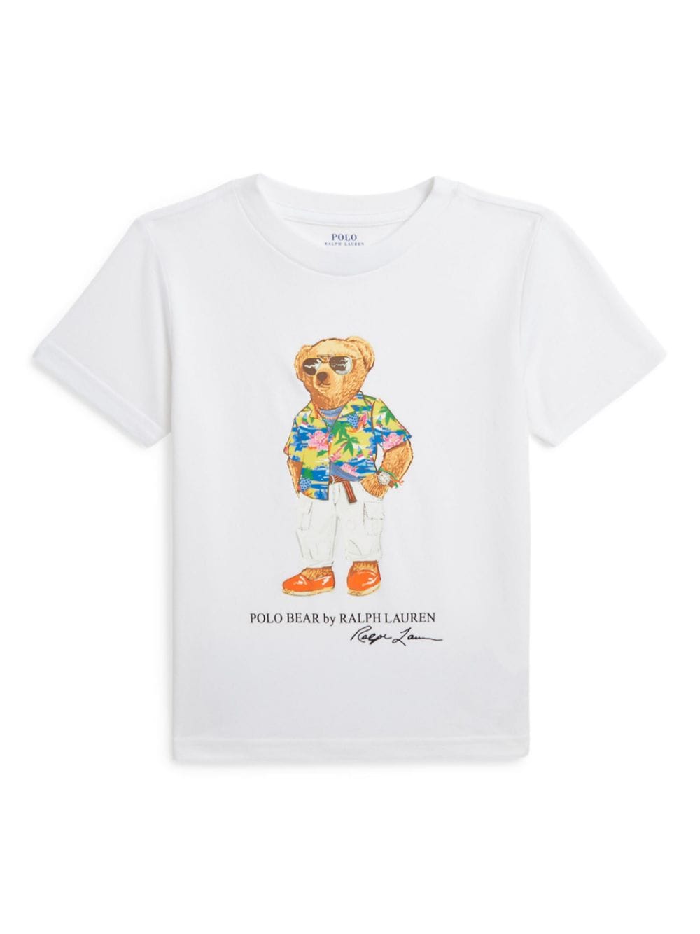 T-shirt con stampa Polo Bear - Rubino Kids