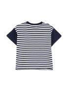 T-shirt con stampa Teddy Bear per neonato Moschino Kids bianco con orlo dritto - Rubino Kids