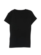 T-shirt da bambina Balmain Kids nera con bottoni - Rubino Kids