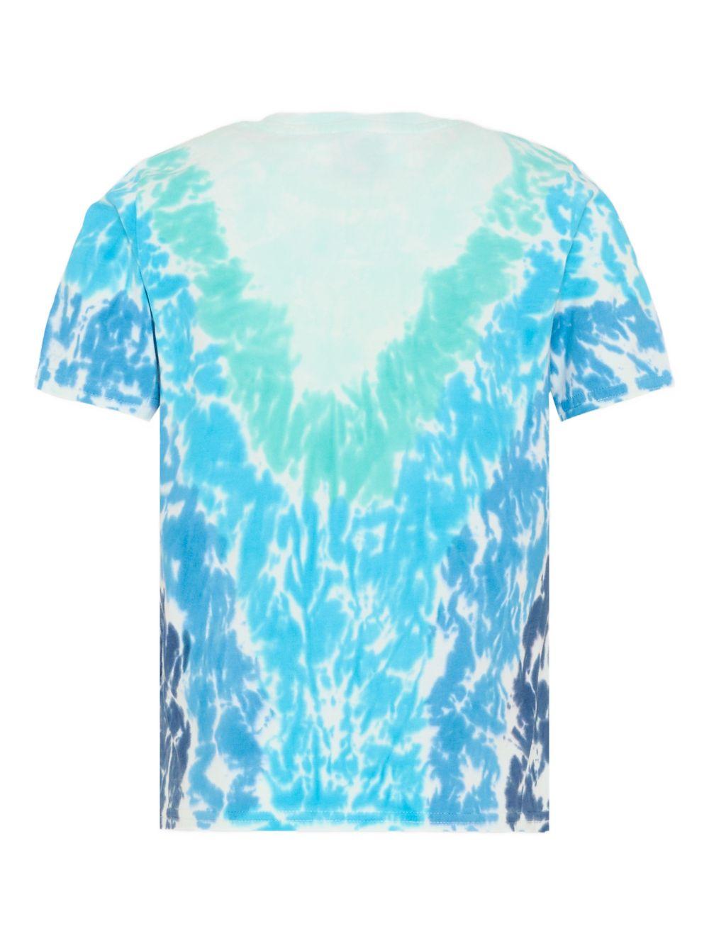 T-shirt da bambino Casablanca Kids blucon fantasia tie dye - Rubino Kids