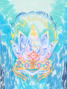 T-shirt da bambino Casablanca Kids blucon fantasia tie dye - Rubino Kids