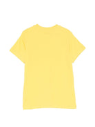 T-shirt da bambino Moschino Kids gialla con stampa logo - Rubino Kids