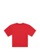 T-shirt da bambino Moschino Kids rossa con stampa orsacchiotti - Rubino Kids