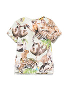 T-shirt Easy per neonati Molo multicolor con stampa - Rubino Kids