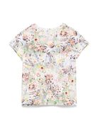 T-shirt Elly per neonata Molo multicolor con stampa a fiori - Rubino Kids