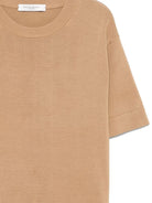 T-shirt in cotone per bambino Paolo Pecora Kids beige con girocollo - Rubino Kids