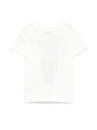 T-shirt in jersey con logo per neonato Dolce & Gabbana Kids bianco con orlo dritto - Rubino Kids