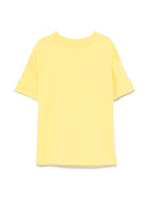 T-shirt in jersey per bambina MSGM Kids giallo con orlo dritto - Rubino Kids