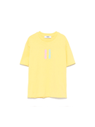 T-shirt in jersey per bambina MSGM Kids giallo con orlo dritto - Rubino Kids