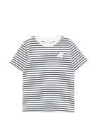 T-shirt Lilas per bambina Bonpoint multicolor con design a righe - Rubino Kids