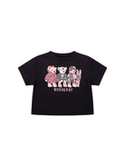 T-shirt neonato Burberry Kids nera con stampa Thomas Bear - Rubino Kids