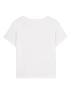 T-shirt per bambina Billieblush bianca con stampa fiori - Rubino Kids