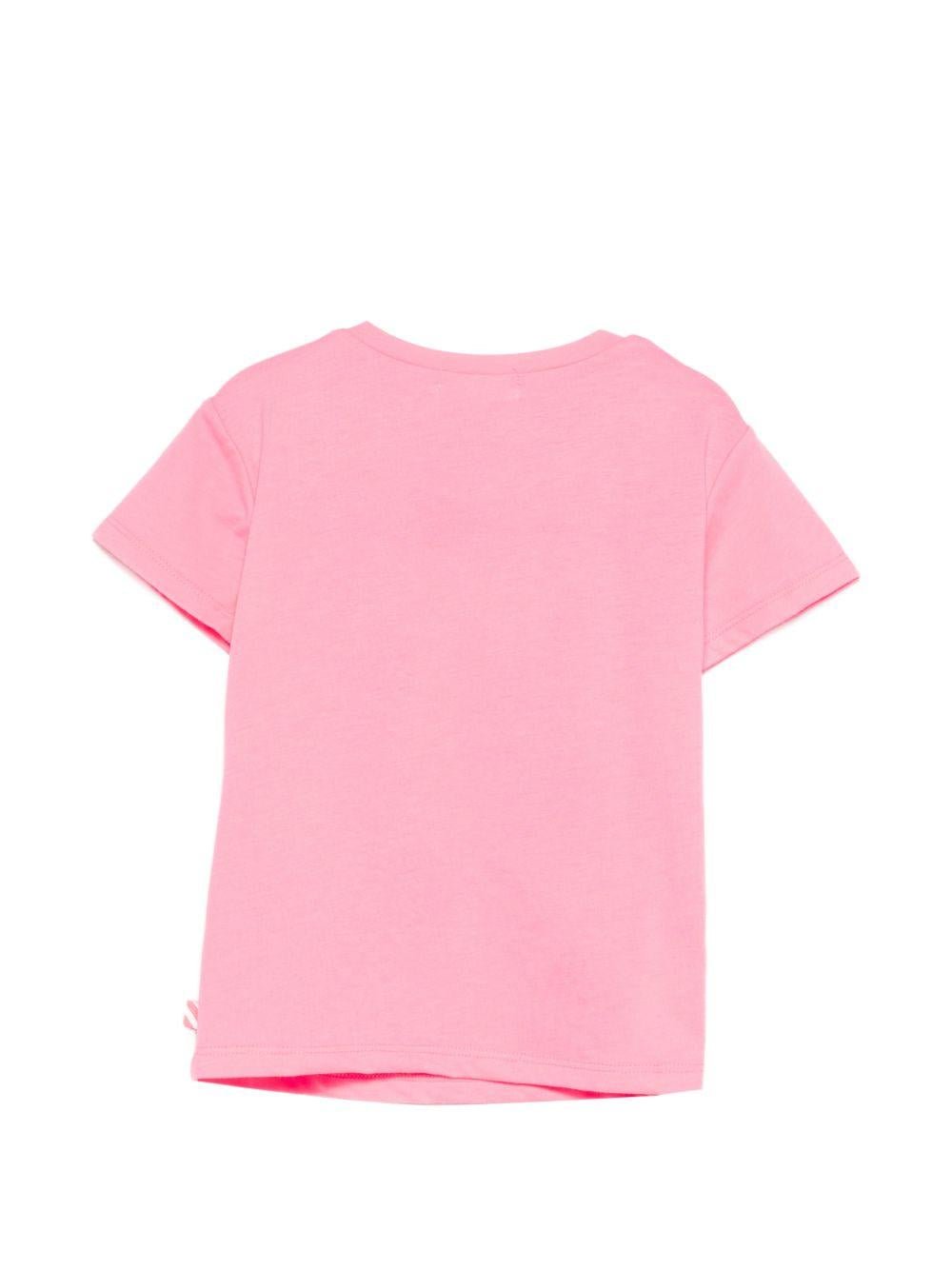 T-shirt per bambina Billieblush rosa con scritta "Do what you want" - Rubino Kids