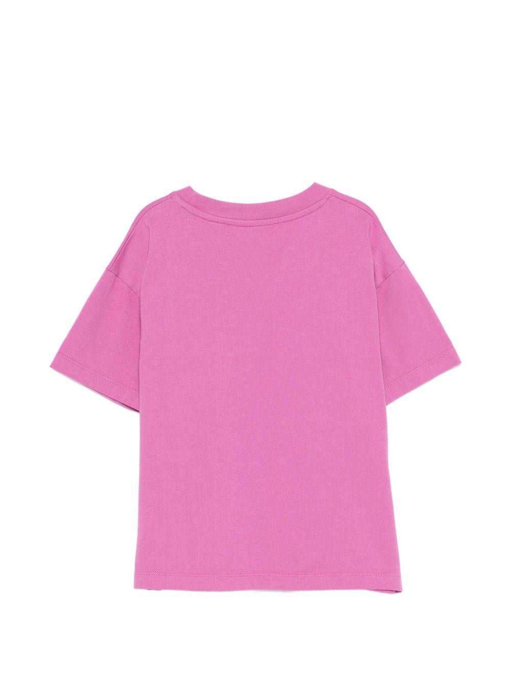 T-shirt per bambina Bobo Choses rosa con logo sul davanti - Rubino Kids