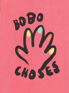 T-shirt per bambina Bobo Choses rosa con stampa grafica a mano - Rubino Kids