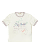 T-shirt per bambina Bonpoint bianca con paillettes - Rubino Kids