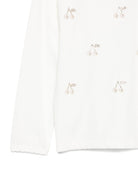 T-shirt per bambina Bonpoint bianco con decorazioni ciliegia - Rubino Kids