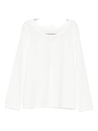 T-shirt per bambina Bonpoint bianco con decorazioni ciliegia - Rubino Kids