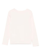 T-shirt per bambina Bonpoint rosa con ricamo Cavallo sul davanti - Rubino Kids