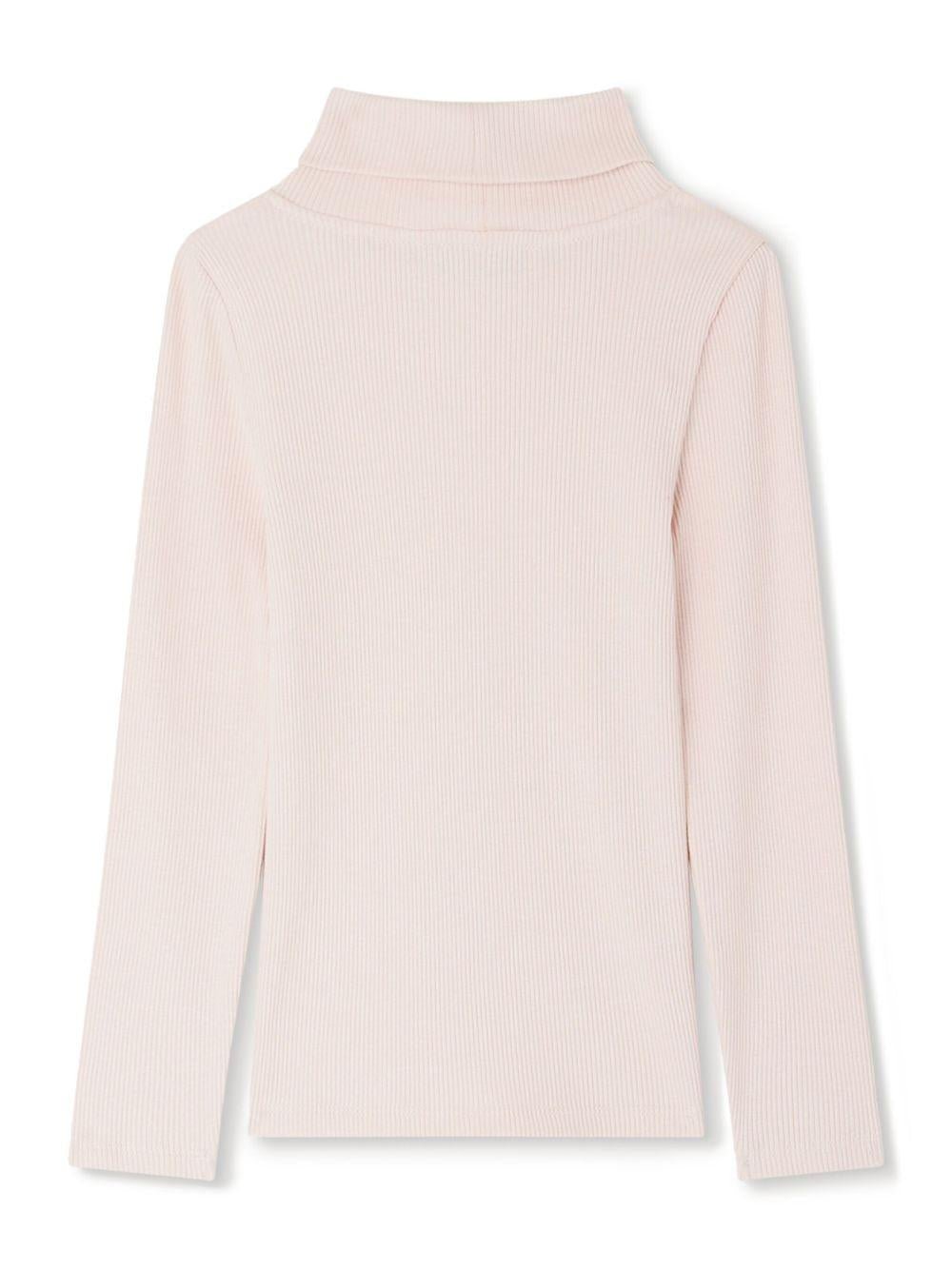 T-shirt per bambina Bonpoint Tahiti rosa con motivo a coste - Rubino Kids