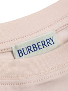 T-shirt per bambina Burberry Kids rosa con stampa orsetto sul davanti - Rubino Kids