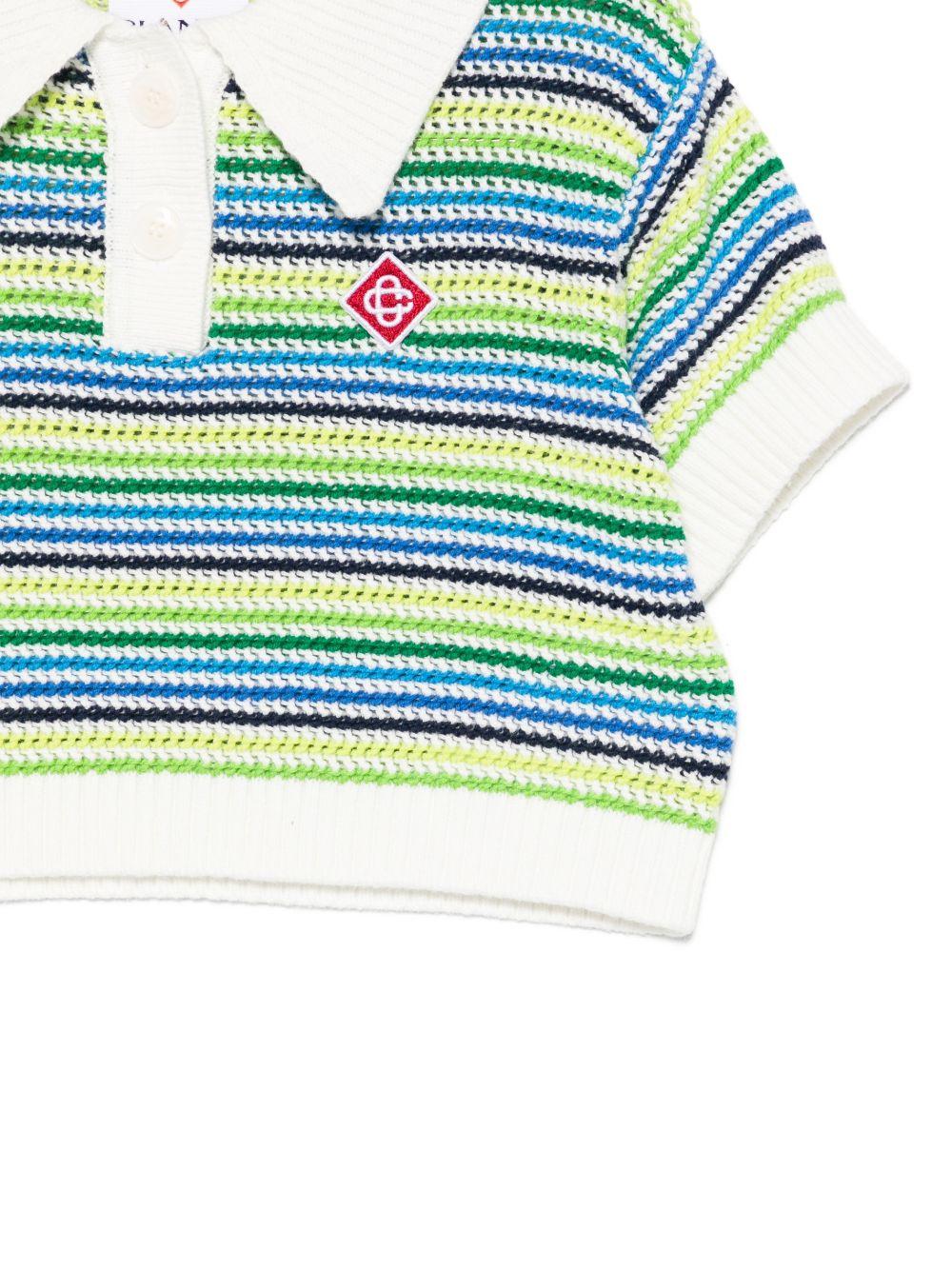 T-shirt per bambina Casablanca Kids multicolor con colletto polo - Rubino Kids