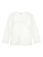 T-shirt per bambina Disney x Monnalisa bianco con stampa Family Stitch - Rubino Kids