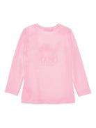 T-shirt per bambina Disney x Monnalisa rosa con stampa grafica Stitch - Rubino Kids