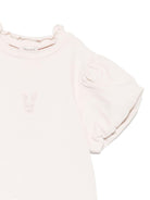 T-shirt per bambina Donsje Nowien beige con motivo con ricamo - Rubino Kids