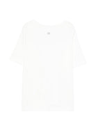 T-shirt per bambina Douuod Kids bianca con logo sul retro - Rubino Kids