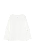 T-shirt per bambina Douuod Kids bianca con stampa grafica - Rubino Kids