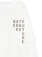 T-shirt per bambina Douuod Kids bianca con stampa grafica - Rubino Kids