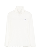 T-shirt per bambina Douuod Kids bianca con toppa con logo - Rubino Kids