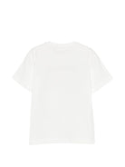 T-shirt per bambina Elisabetta Franchi La Mia Bambina bianca con paillettes - Rubino Kids