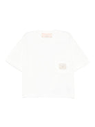 T-shirt per bambina Elisabetta Franchi La Mia Bambina bianco con logo - Rubino Kids