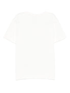 T-shirt per bambina Elisabetta Franchi La Mia Bambina bianco in cotone con logo - Rubino Kids
