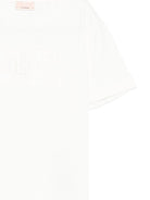 T-shirt per bambina Elisabetta Franchi La Mia Bambina bianco in cotone con logo - Rubino Kids