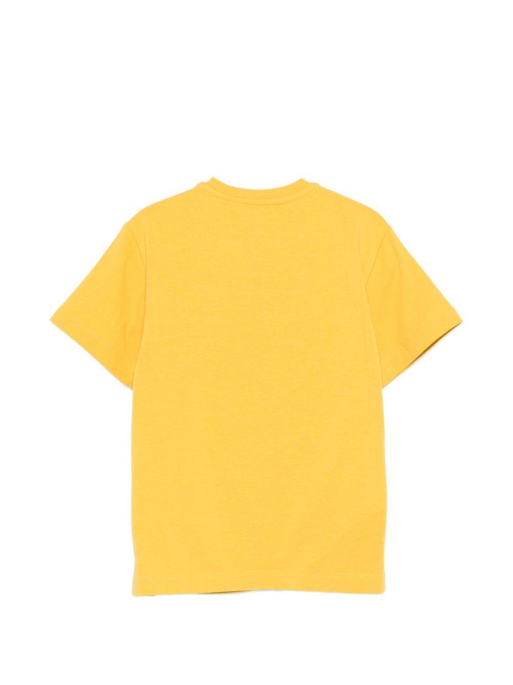 T-shirt per bambina Elisabetta Franchi La Mia Bambina giallo stampa logo - Rubino Kids