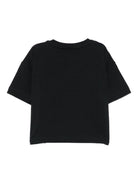 T-shirt per bambina Elisabetta Franchi La Mia Bambina nero con logo - Rubino Kids