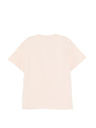 T-shirt per bambina Elisabetta Franchi La Mia Bambina rosa con dettaglio logo - Rubino Kids