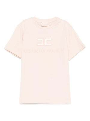 T-shirt per bambina Elisabetta Franchi La Mia Bambina rosa con logo