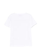 T-shirt per bambina Emilio Pucci Junior bianca con stampa grafica - Rubino Kids