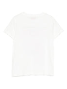 T-shirt per bambina Emilio Pucci Junior bianco con stampa paisley - Rubino Kids