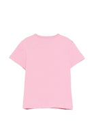 T-shirt per bambina Emilio Pucci Junior rosa con stampa grafica - Rubino Kids