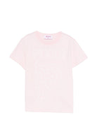 T-shirt per bambina Emilio Pucci Junior rosa con stampa grafica - Rubino Kids