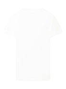 T-shirt per bambina Fendi Kids bianco con logo - Rubino Kids