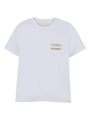 T-shirt per bambina Givenchy Kids bianca con logo sul davanti