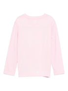 T-shirt per bambina Givenchy Kids rosa con logo sul davanti - Rubino Kids