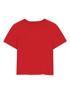 T-shirt per bambina Givenchy Kids rosso con ricamo logo - Rubino Kids