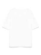 T-shirt per bambina John Richmond Junior bianco con stampa grafica - Rubino Kids